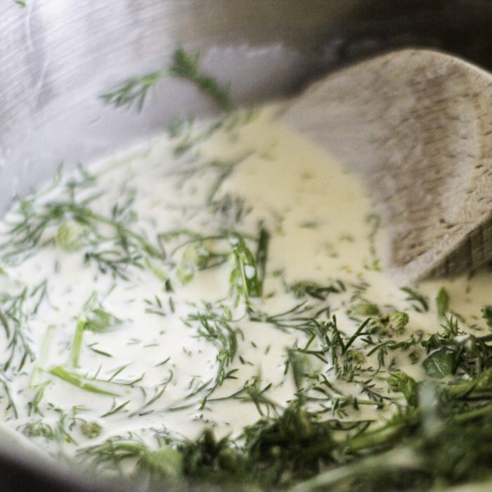 foraged ice cream with pineapple weed